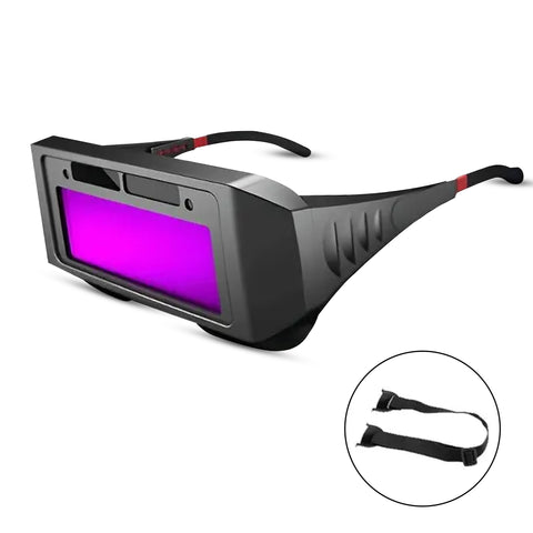 Robustt Auto Darkening Welding Goggles | PC & ABS Material | Adjustable Wearing Design | Solar Welding Goggles | UV Resistant | Multi Purpose Robustt Auto Darkening Welding Goggles | PC & ABS Material | Adjustable Wearing Design | Solar Welding Goggles | UV Resistant | Multi Purpose