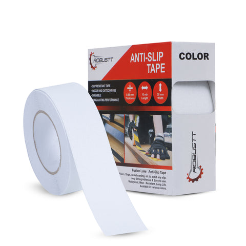 Robustt Black Anti Skid/Anti Slip (10mtr X 50mm) Fall Resistant with PET Material Used For Slippery Floors, Staircase, Ramps, Indoor, Outdoor Use Robustt Black Anti Skid/Anti Slip (10mtr X 50mm) Fall Resistant with PET Material Used For Slippery Floors, Staircase, Ramps, Indoor, Outdoor Use