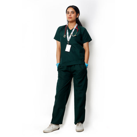 Robustt Classic Scrub Suit Green Set For Women Robustt Classic Scrub Suit Green Set For Women