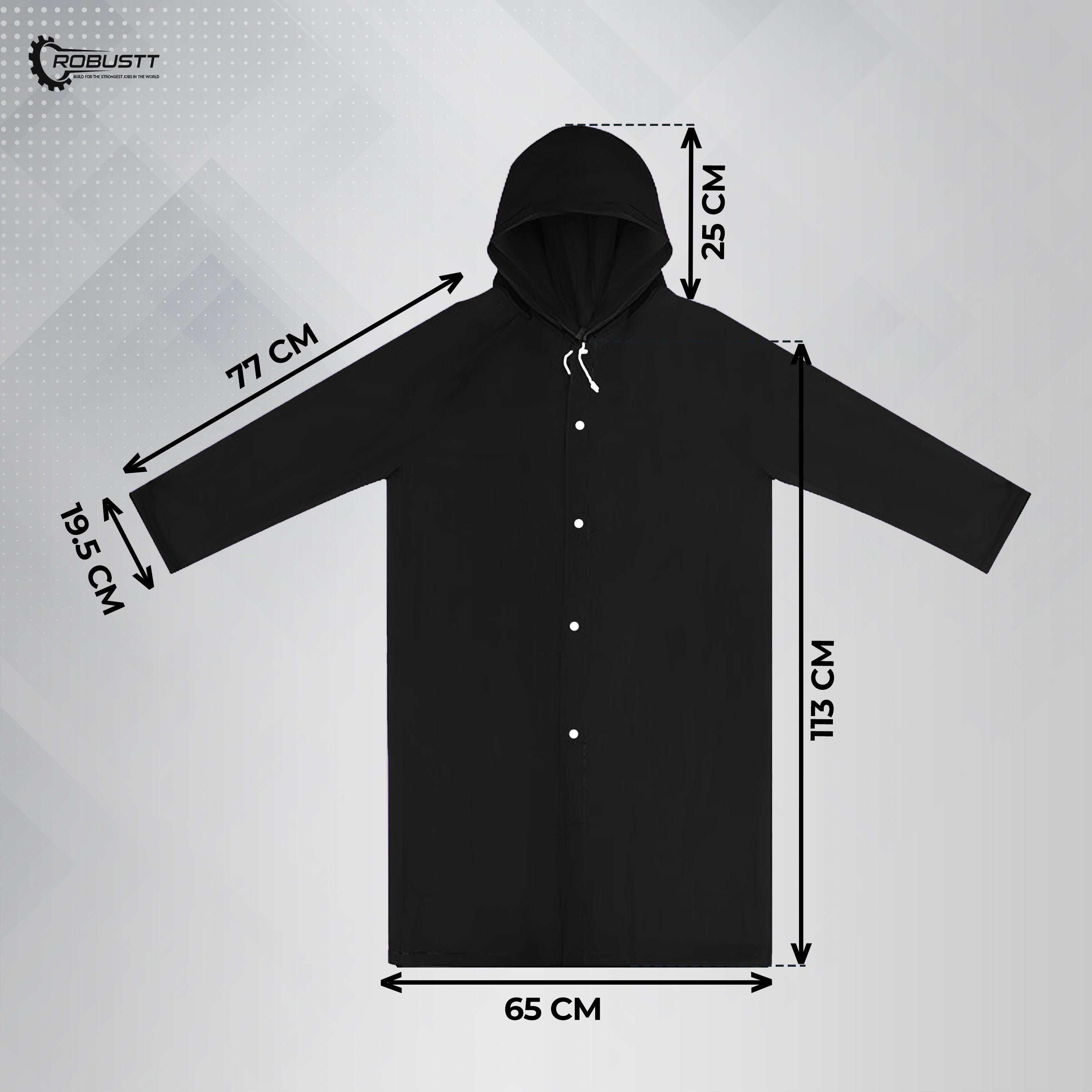 Buy Robustt Reusable Poncho Raincoat for Men and Women