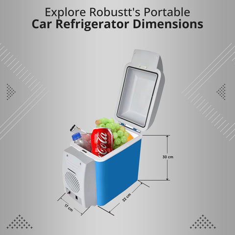Robustt Car Fridge | 7.5 L Mini Car Fridge for Car | 12V | Dual Mode Temperature Control | Fast Cooling | No Noise | Portable Fridge For Travel Robustt Car Fridge | 7.5 L Mini Car Fridge for Car | 12V | Dual Mode Temperature Control | Fast Cooling | No Noise | Portable Fridge For Travel