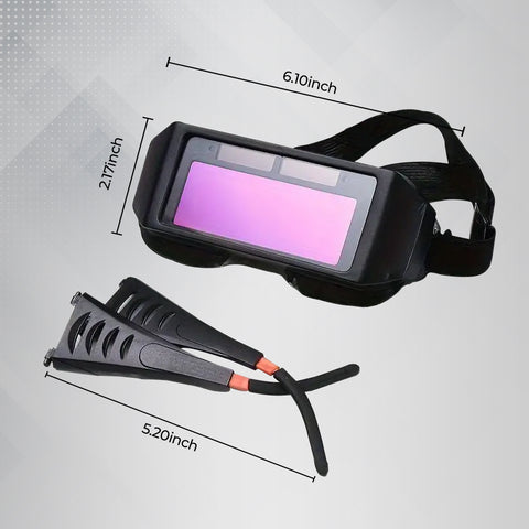 Robustt Auto Darkening Welding Goggles | PC & ABS Material | Adjustable Wearing Design | Solar Welding Goggles | UV Resistant | Multi Purpose Robustt Auto Darkening Welding Goggles | PC & ABS Material | Adjustable Wearing Design | Solar Welding Goggles | UV Resistant | Multi Purpose