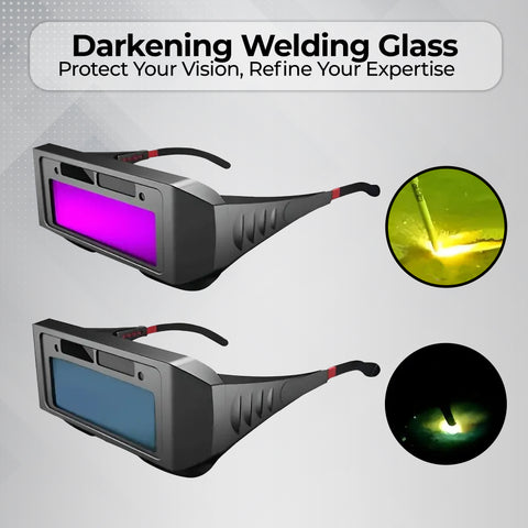 Robustt Auto Darkening Welding Goggles | PC & ABS Material | Adjustable Wearing Design | Solar Welding Goggles | UV Resistant | Multi Purpose Robustt Auto Darkening Welding Goggles | PC & ABS Material | Adjustable Wearing Design | Solar Welding Goggles | UV Resistant | Multi Purpose