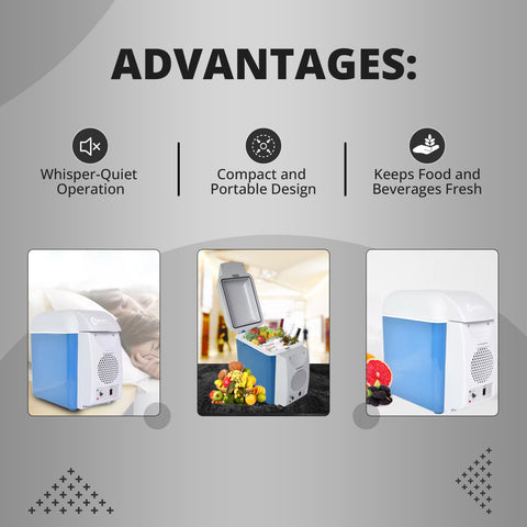 Robustt Car Fridge | 7.5 L Mini Car Fridge for Car | 12V | Dual Mode Temperature Control | Fast Cooling | No Noise | Portable Fridge For Travel Robustt Car Fridge | 7.5 L Mini Car Fridge for Car | 12V | Dual Mode Temperature Control | Fast Cooling | No Noise | Portable Fridge For Travel