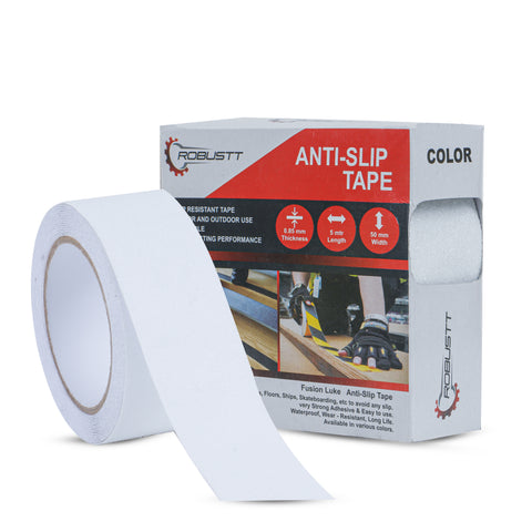 Robustt Anti Skid/Anti Slip (5mtr X 50mm) Fall Resistant with PET Material Used For Slippery Floors, Staircase, Ramps, Indoor, Outdoor Use Robustt Anti Skid/Anti Slip (5mtr X 50mm) Fall Resistant with PET Material Used For Slippery Floors, Staircase, Ramps, Indoor, Outdoor Use