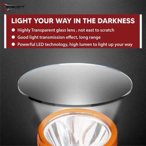 Robustt Rechargeable LED Head Light Torch 75W Waterproof Adjustable Head Lamp for Camping, Trekking, Hiking, Running etc Robustt Rechargeable LED Head Light Torch 75W Waterproof Adjustable Head Lamp for Camping, Trekking, Hiking, Running etc