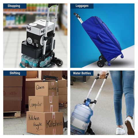 Robustt 75 Kg Foldable Trolley with Wheels | Puncture-Proof Wheels | Heavy-Duty Aluminium & ABS Body | Luggage Trolley Cart for Moving Boxes, Appliances & Bundles Robustt 75 Kg Foldable Trolley with Wheels | Puncture-Proof Wheels | Heavy-Duty Aluminium & ABS Body | Luggage Trolley Cart for Moving Boxes, Appliances & Bundles