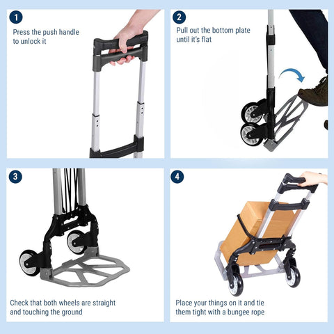 Robustt 75 Kg Foldable Trolley with Wheels | Puncture-Proof Wheels | Heavy-Duty Aluminium & ABS Body | Luggage Trolley Cart for Moving Boxes, Appliances & Bundles Robustt 75 Kg Foldable Trolley with Wheels | Puncture-Proof Wheels | Heavy-Duty Aluminium & ABS Body | Luggage Trolley Cart for Moving Boxes, Appliances & Bundles