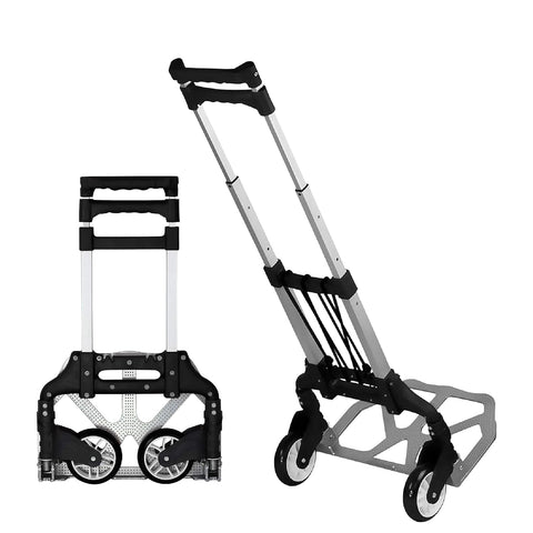 Robustt 75 Kg Foldable Trolley with Wheels | Puncture-Proof Wheels | Heavy-Duty Aluminium & ABS Body | Luggage Trolley Cart for Moving Boxes, Appliances & Bundles Robustt 75 Kg Foldable Trolley with Wheels | Puncture-Proof Wheels | Heavy-Duty Aluminium & ABS Body | Luggage Trolley Cart for Moving Boxes, Appliances & Bundles