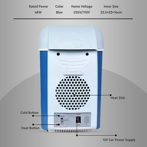 Robustt Car Fridge | 7.5 L Mini Car Fridge for Car | 12V | Dual Mode Temperature Control | Fast Cooling | No Noise | Portable Fridge For Travel Robustt Car Fridge | 7.5 L Mini Car Fridge for Car | 12V | Dual Mode Temperature Control | Fast Cooling | No Noise | Portable Fridge For Travel