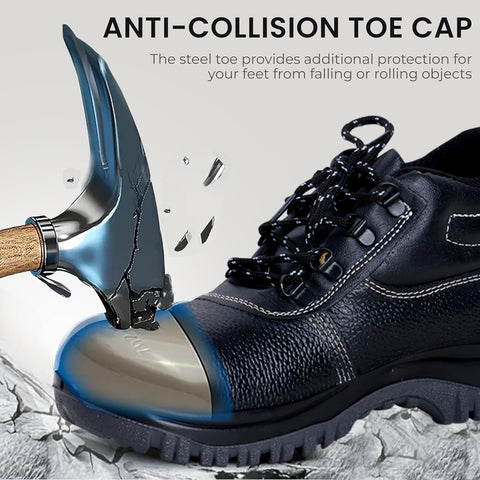 Robustt Double Density High Ankle Safety Shoes with Steel Toe Robustt Double Density High Ankle Safety Shoes with Steel Toe