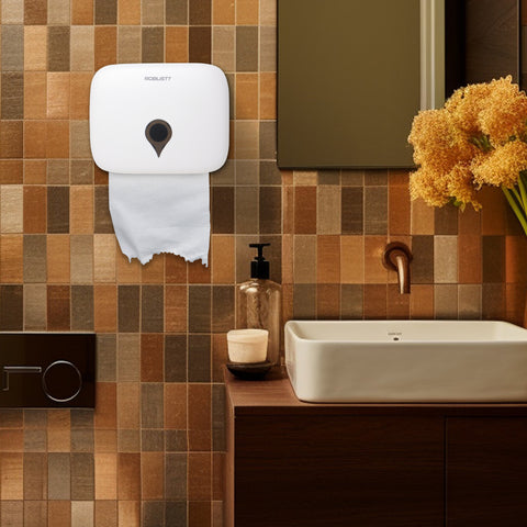 Robustt Wall-Mounted V/N/M Fold Paper Hand Towel Dispenser - White Robustt Wall-Mounted V/N/M Fold Paper Hand Towel Dispenser - White