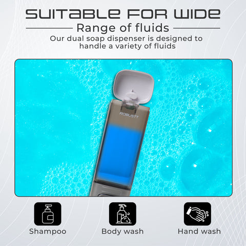 Robustt Wall Mount Liquid Soap Dispenser (Chrome, 200ML) Robustt Wall Mount Liquid Soap Dispenser (Chrome, 200ML)