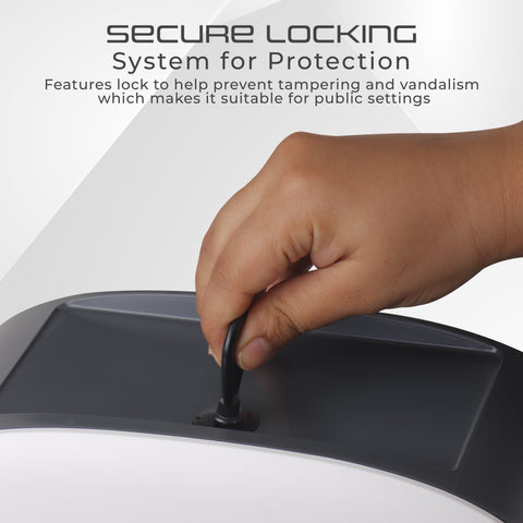 Robustt Wall-Mounted V/N/M Fold Paper Hand Towel Dispenser - White Robustt Wall-Mounted V/N/M Fold Paper Hand Towel Dispenser - White