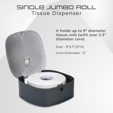 Robustt Wall-Mounted Jumbo Role Hand Towel Dispenser - White Robustt Wall-Mounted Jumbo Role Hand Towel Dispenser - White