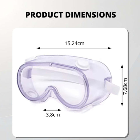 Robustt Chemical Safety Goggles | Premium Quality | Adjustable Strap | Anti-Fog Protective Safety Goggles | Anti- Scratch Safety Goggles | Clear Lens Wide Vision Robustt Chemical Safety Goggles | Premium Quality | Adjustable Strap | Anti-Fog Protective Safety Goggles | Anti- Scratch Safety Goggles | Clear Lens Wide Vision