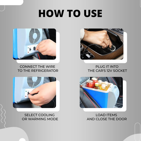Robustt Car Fridge | 7.5 L Mini Car Fridge for Car | 12V | Dual Mode Temperature Control | Fast Cooling | No Noise | Portable Fridge For Travel Robustt Car Fridge | 7.5 L Mini Car Fridge for Car | 12V | Dual Mode Temperature Control | Fast Cooling | No Noise | Portable Fridge For Travel