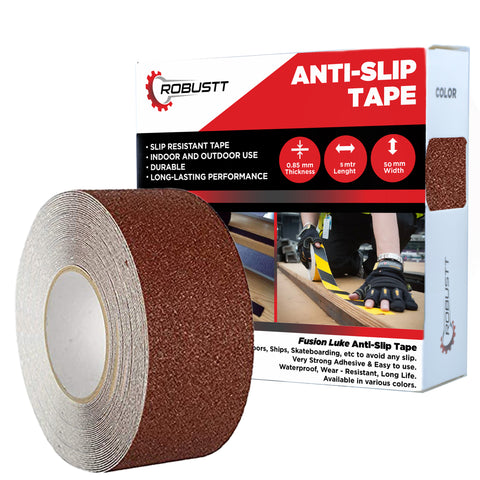 Robustt Anti Skid/Anti Slip (5mtr X 50mm) Fall Resistant with PET Material Used For Slippery Floors, Staircase, Ramps, Indoor, Outdoor Use Robustt Anti Skid/Anti Slip (5mtr X 50mm) Fall Resistant with PET Material Used For Slippery Floors, Staircase, Ramps, Indoor, Outdoor Use