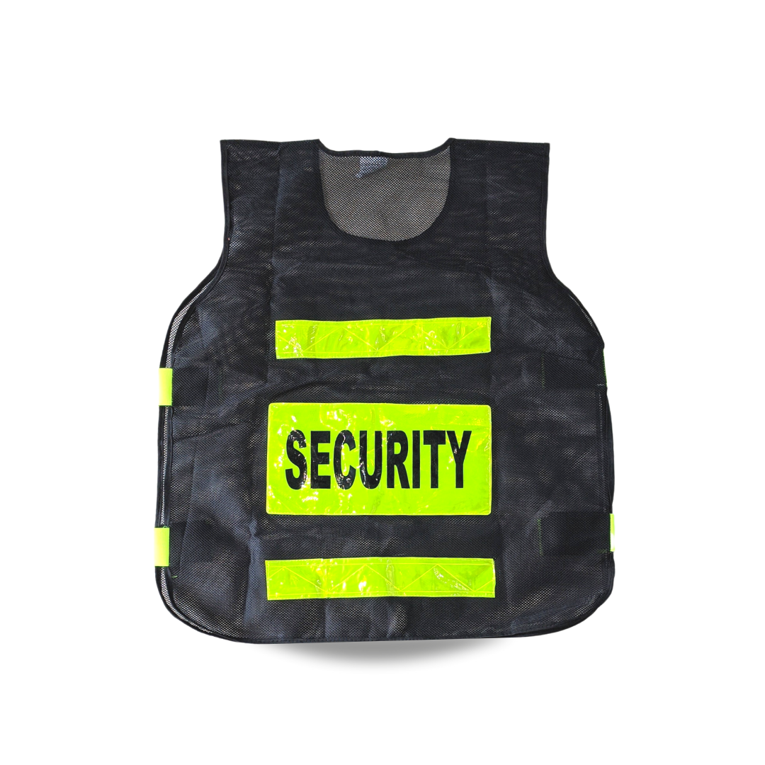 Buy Reflective Security Guard Jacket Black Online Robustt