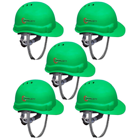 Robustt X Shree JEE Safety Helmet Executive Ratchet Type Adjustment, Protection for Outdoor Work Head Safety Hat with Sweat Band, Green