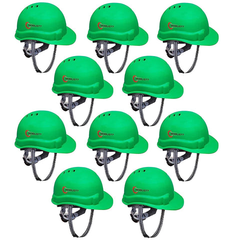 Robustt X Shree JEE Safety Helmet Executive Ratchet Type Adjustment, Protection for Outdoor Work Head Safety Hat with Sweat Band, Green