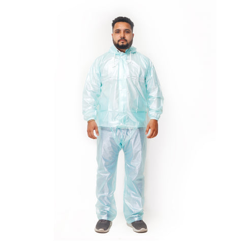 Robustt Unisex Waterproof Rain Suit (Transparent, Purple, Pink, Peach, Green, Blue)