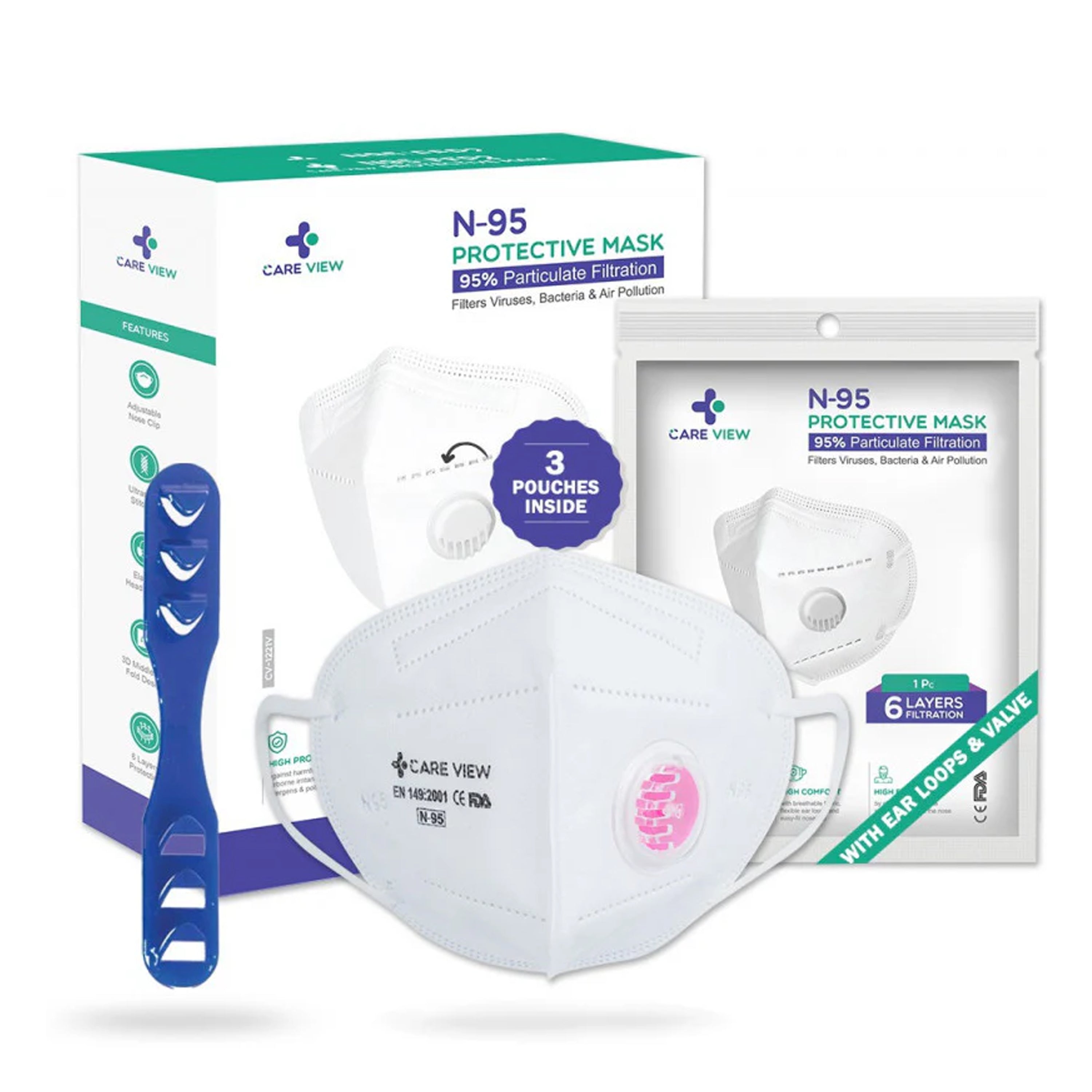 N95 Earloop Buy Earloop N95 Mask with Exhalation Valve Online at Best Prices – Robustt