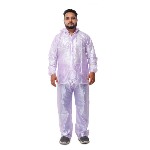 Robustt Unisex Waterproof Rain Suit Purple