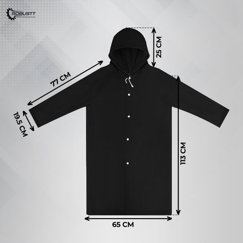 Robustt Raincoat - Waterproof Rain Poncho