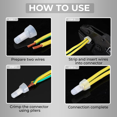 Robustt CE-2 Connector | Closed End Wire Cap Connector | Insulation Design | Durable and Reliable | Versatile Solution for Multiple Applications