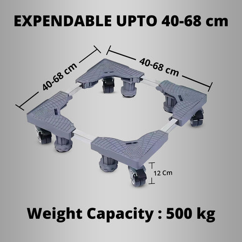 Robustt Universal Washing Machine Stand With 4 Support | 4 Lockable Wheel | Heavy-Duty Stand | Perfect for Washing Machine and Refrigerator