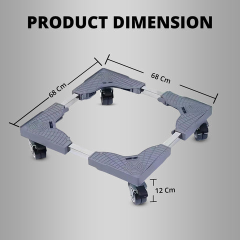 Robustt Washing Machine Stand | Universal Portable Stand | 4 Lockable Wheel | Heavy-Duty Stand | Perfect for Washing Machine and Refrigerator