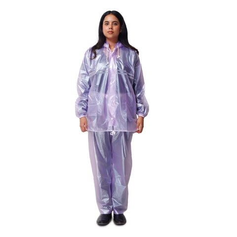 Robustt Unisex Waterproof Rain Suit Purple