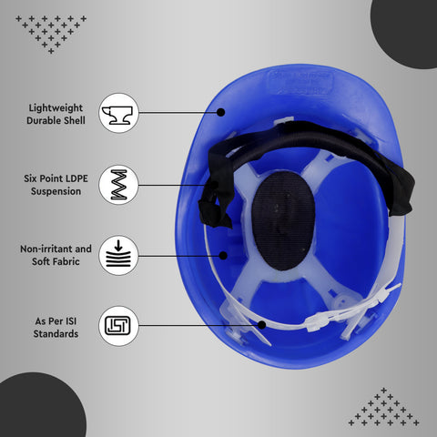 Safety Nape Helmet with six point LDPE