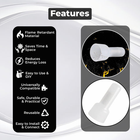 Robustt CE-2 Connector | Closed End Wire Cap Connector | Insulation Design | Durable and Reliable | Versatile Solution for Multiple Applications