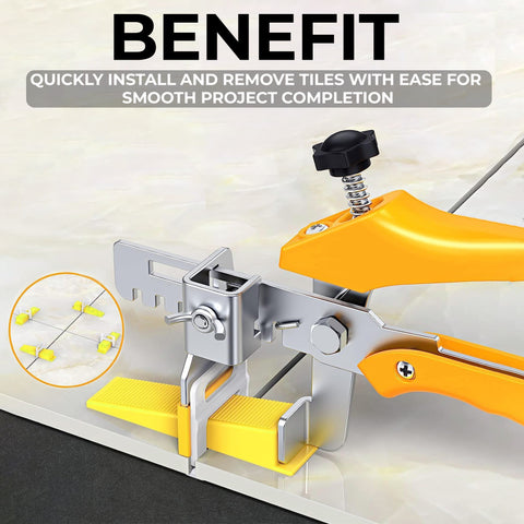 Robustt Tile Leveling Plier | High Tension PVC Tile Leveling Tools | Quick Tile Installation | Lippage Prevention | Ergonomic Design | Suitable for Both DIY and Precise Tile Alignment