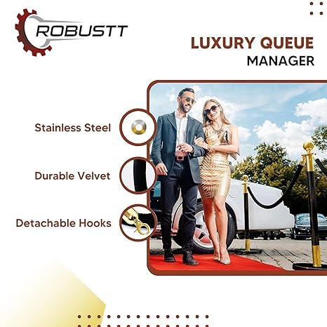 Stainless steel luxury queue manager