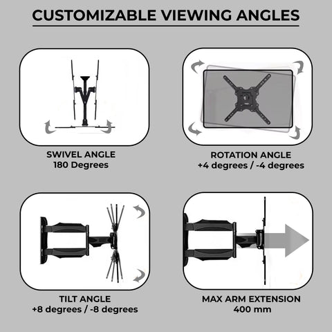 Robustt P4 Full Motion Cantilever TV Wall Mount