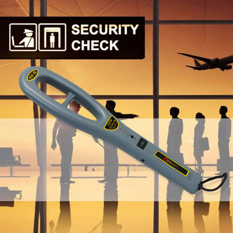 Robustt High Sensitivity Hand Held Metal Detector, With Battery Included Alarm Mode, Sound, Vibration & Led Lights | For Malls, Airports, Railway Stations, Banks