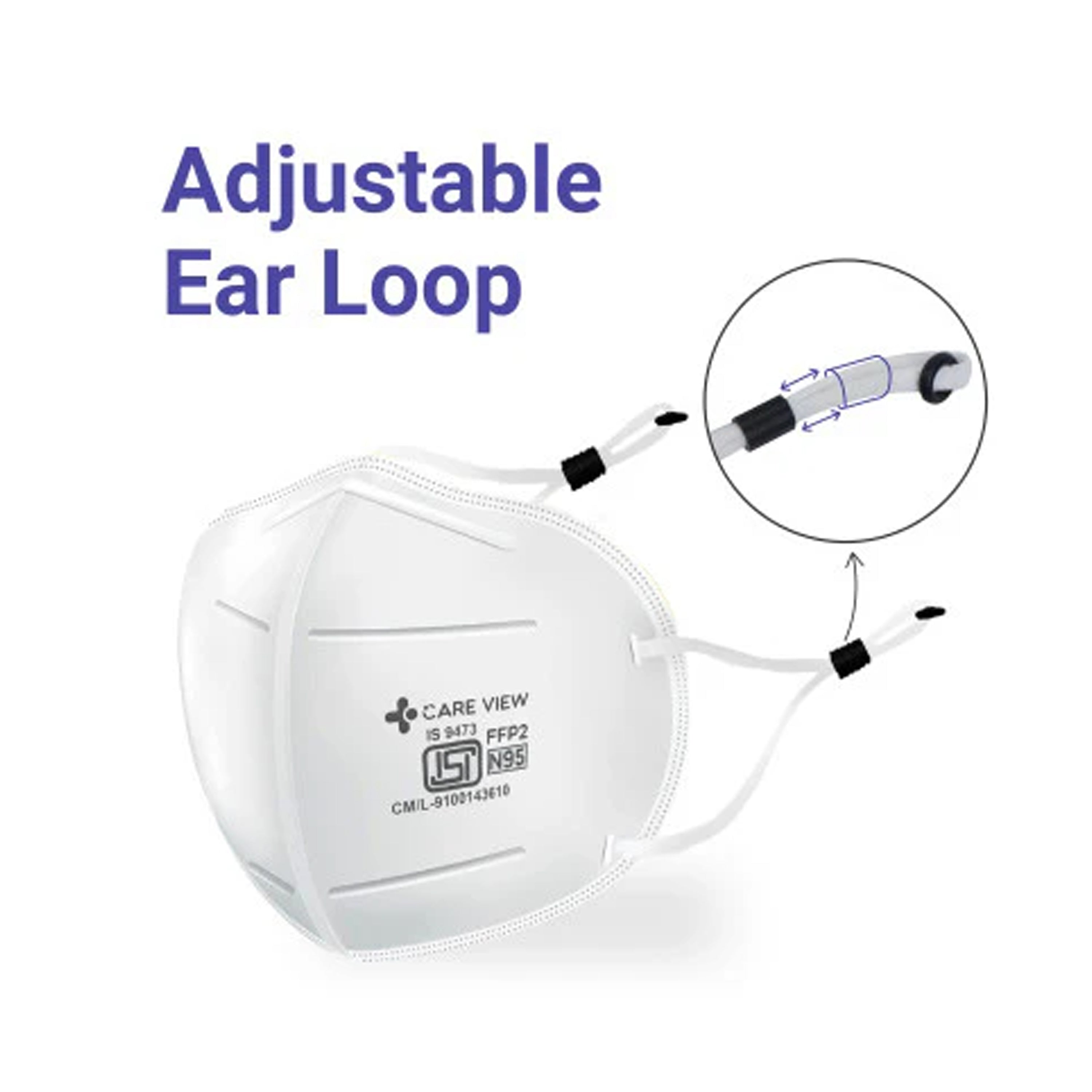 N95 Earloop Buy Anti-Pollution N95 Reusable Mask with Adjustable Ear Loop Style ...