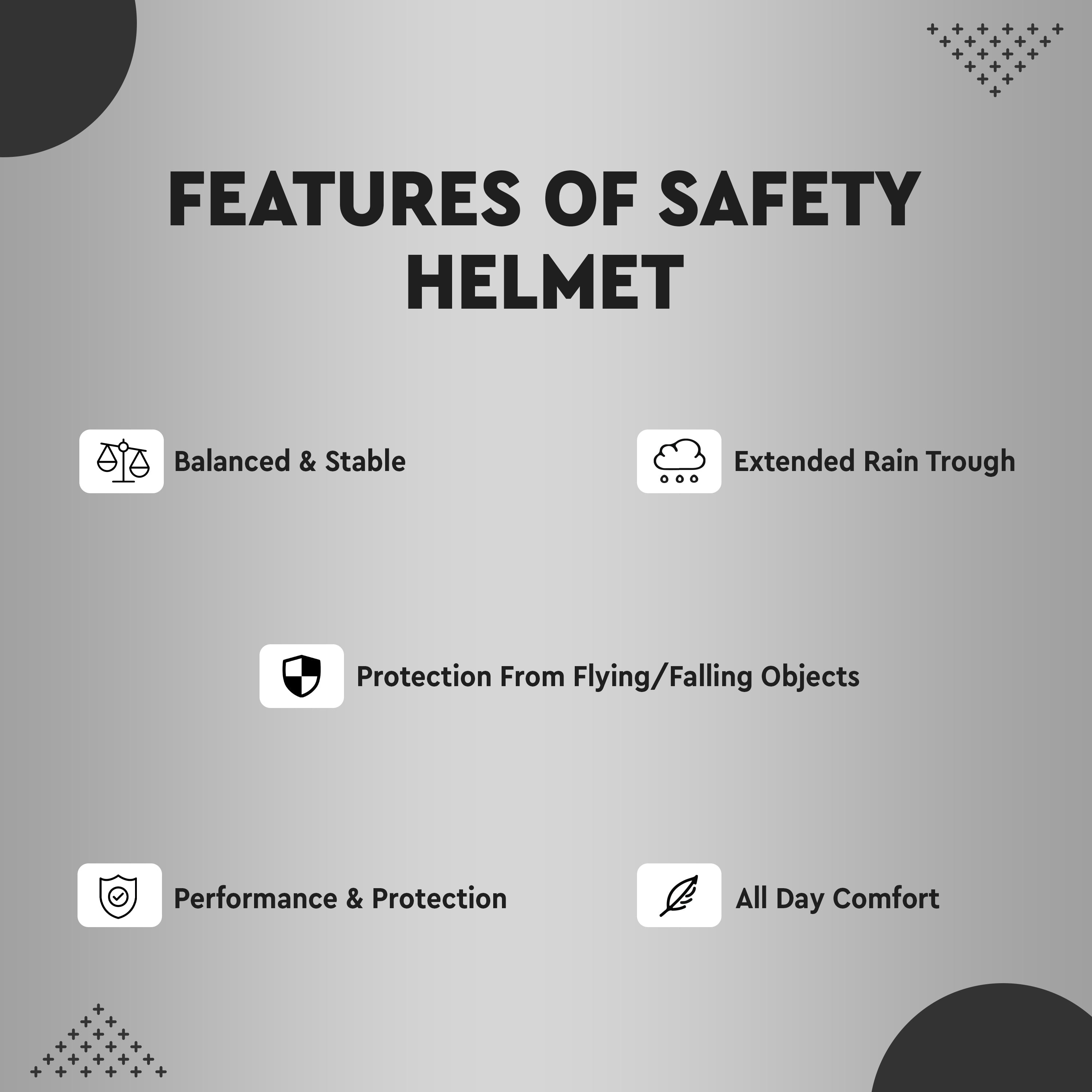 features of safety helmet