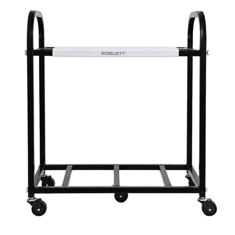 2-Tier Metal UPS Inverter Trolley for Home | Heavy-Duty Inverter Battery Stand | 100 kg Load Capacity | Powder-Coated Rust-Resistant Frame | 5 Metal 360° Swivel Wheels | Black