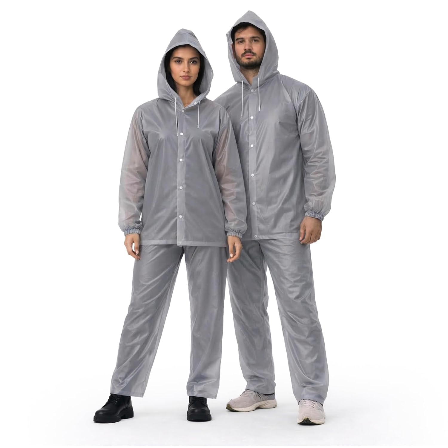 Unisex Grey EVA Rainsuit Jacket & Pant Set