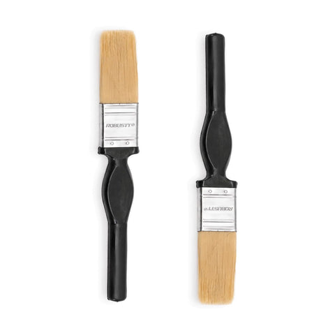 2 Pcs  1 inch Paint Brush Set with Soft Bristles for Wall Painting, Doors & Windows 