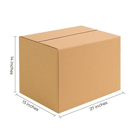 Robustt 5 Ply 27"X13"X14" Cardboard Boxes for Packaging | Brown Corrugated Box for Packing | Shipping | Home Shifting | Parcel | Courier Packing box | Large Carton Box