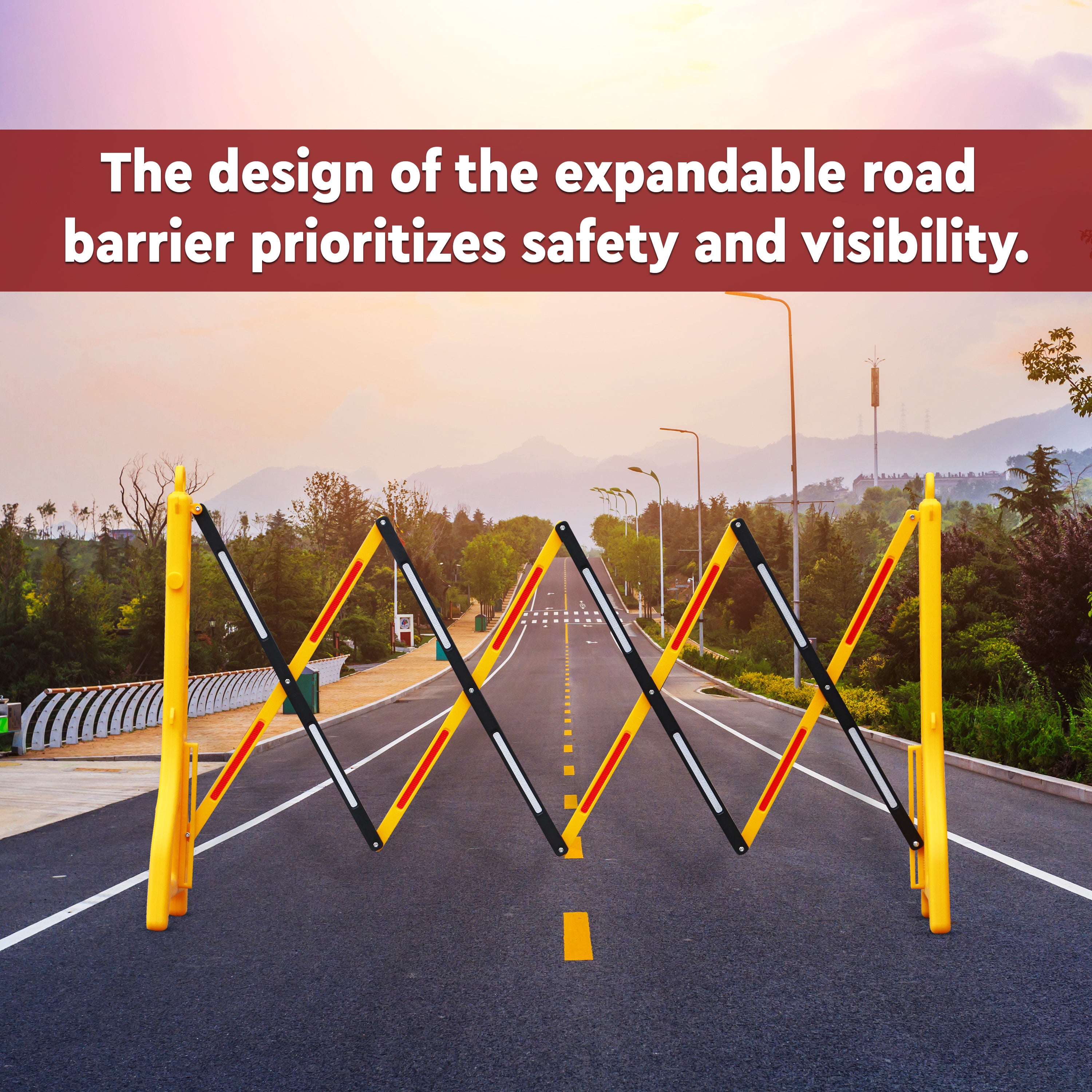 Buy Expandable Barricade with Reflective Strips – Robustt