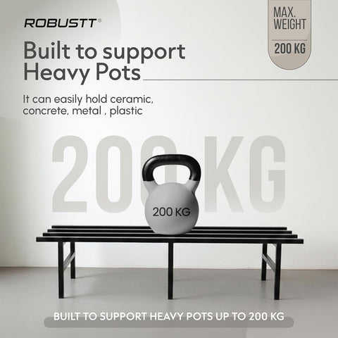 Robustt horizontal plant stand holds up to 200 kg