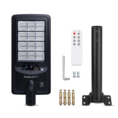 Solar LED Light 300W for Outdoor Use | PIR Motion Sensor & Remote Control | 6000 Lumens | 6500K Cool White