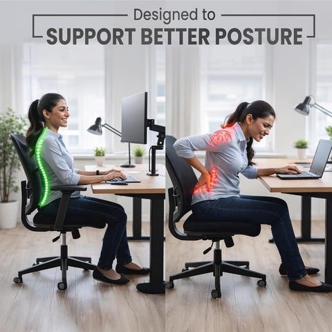 Single Arm Monitor Stand designed to support better posture