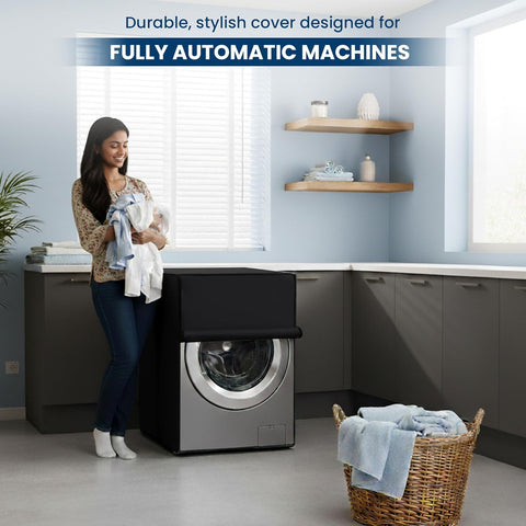 Robustt Waterproof Front Load Fully Automatic Washing Machine Cover for 8 Kg, 8.5 Kg, 9 Kg, 9.5 Kg - 63 x 63 x 86 Cms
